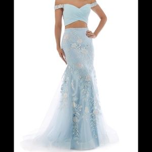 Morrell Maxie two piece dress .ICE BLUE